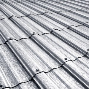Galvanized metal roof